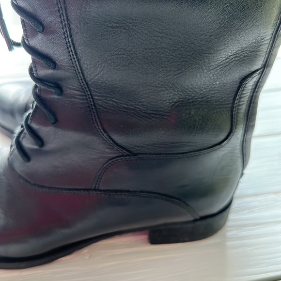 Joie Tall Black Zipper Back Equestrian Style Tall Boots size 5.5 - Picture 5 of 10